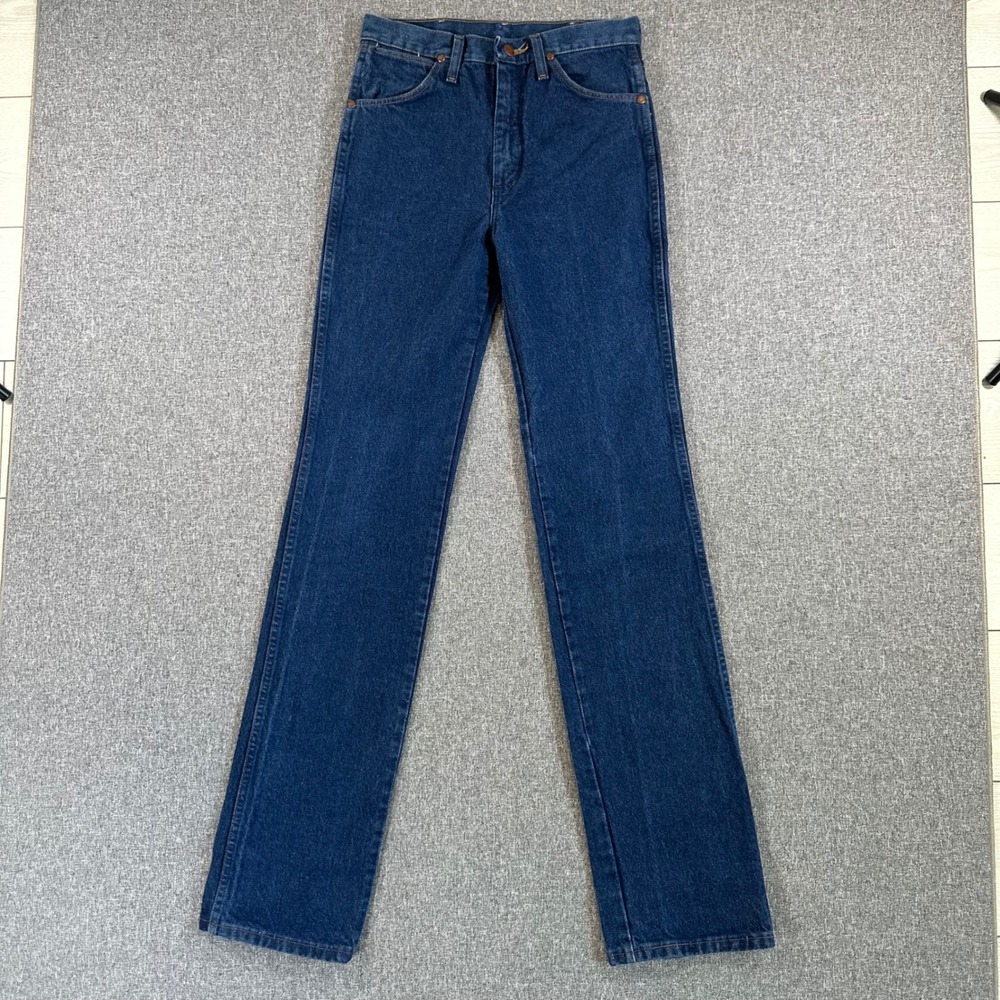 Wrangler Jeans Mens 28x36 936PWD Cowboy Cut Blue Slim Fit Straight Leg Denim